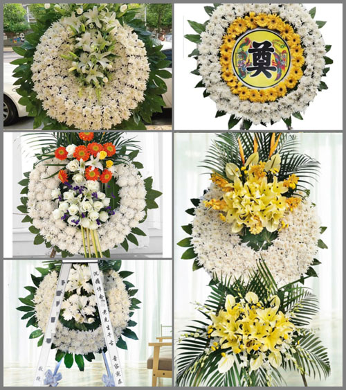 山西朔州朔城区小平易乡梁坡村花圈速递
