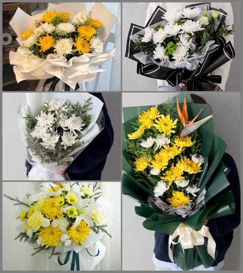 山西朔州朔城区小平易乡梁坡村白事花束代送